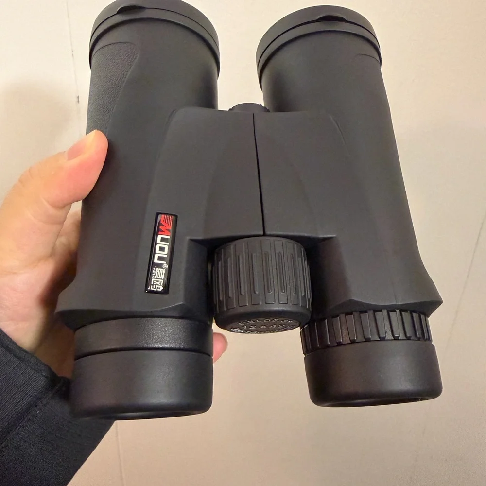 Black Binoculars with Center Focus - Binoculars 12X42, 12x Magnification